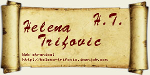 Helena Trifović vizit kartica